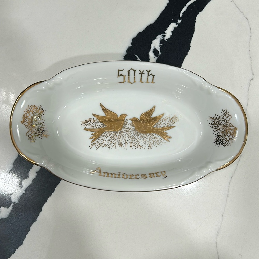 Vintage Kelvin’s of Japan 50th Wedding Anniversary Dish